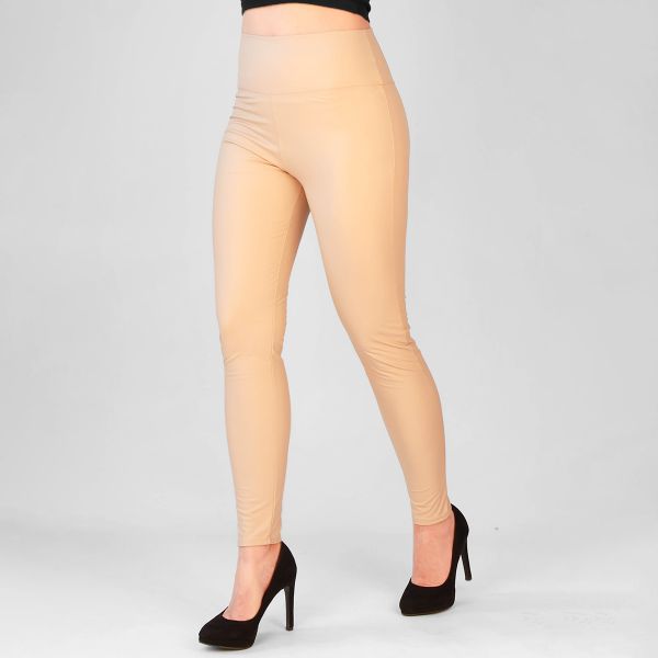 Willow leatherlook leggingsit beige-3