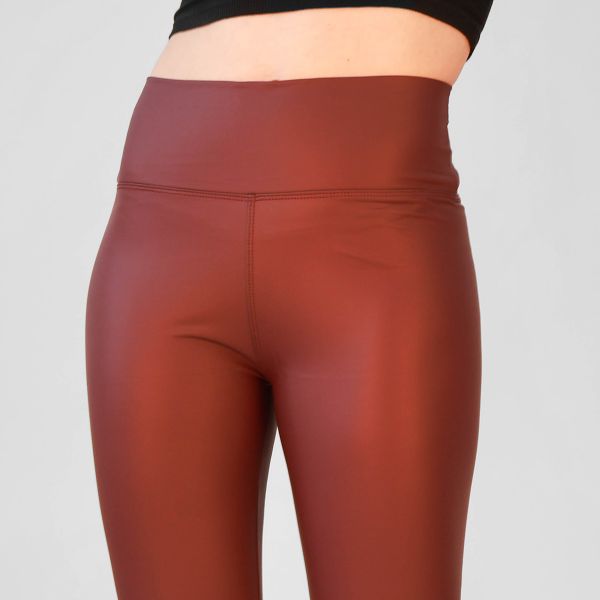 Willow leatherlook leggingsit burgundi-3