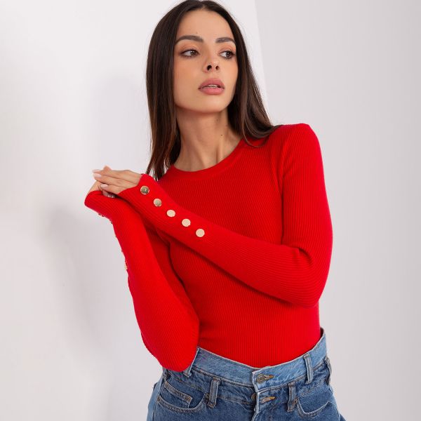 PM Elissa superstretch neulospaita punainen