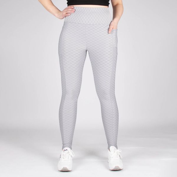 ShoSho Diamond Honeycomb leggingsit harmaa-2