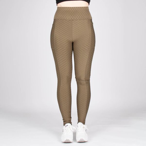 ShoSho Diamond Honeycomb leggingsit khaki-3