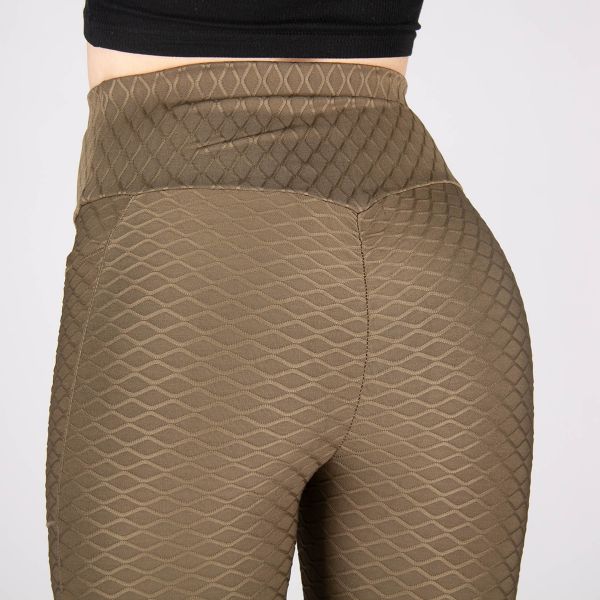 ShoSho Diamond Honeycomb leggingsit khaki-8