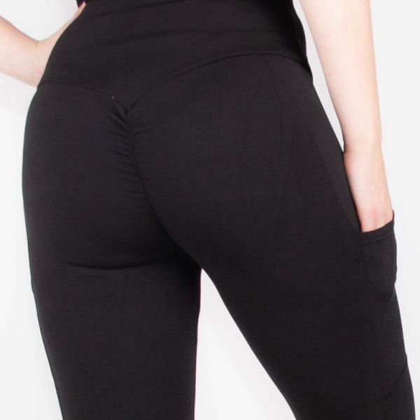 ShoSho Zoe Soft Brush leggingsit musta-5