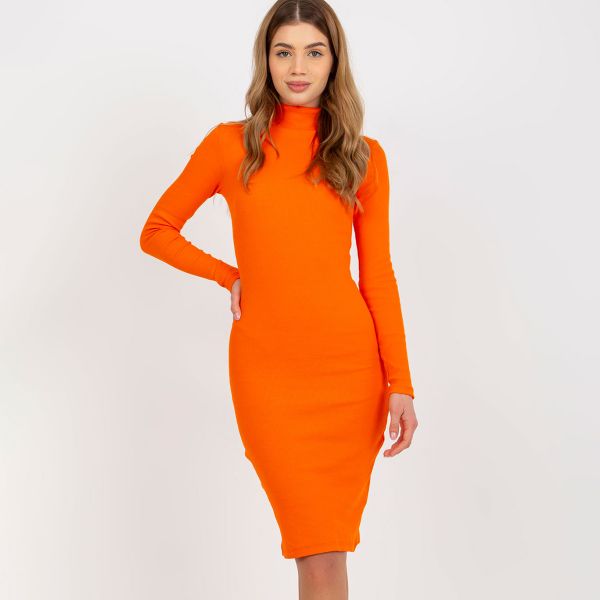 Rue Paris Livia ribbimekko oranssi-1