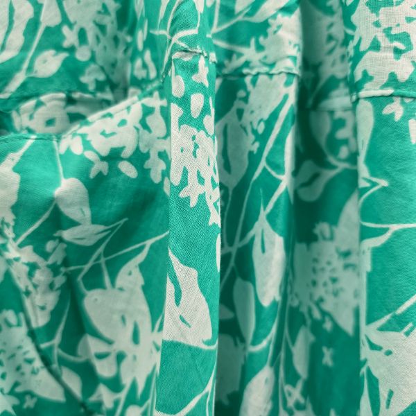 Amrita puuvillainen taskumekko turkoosinvihreä-4