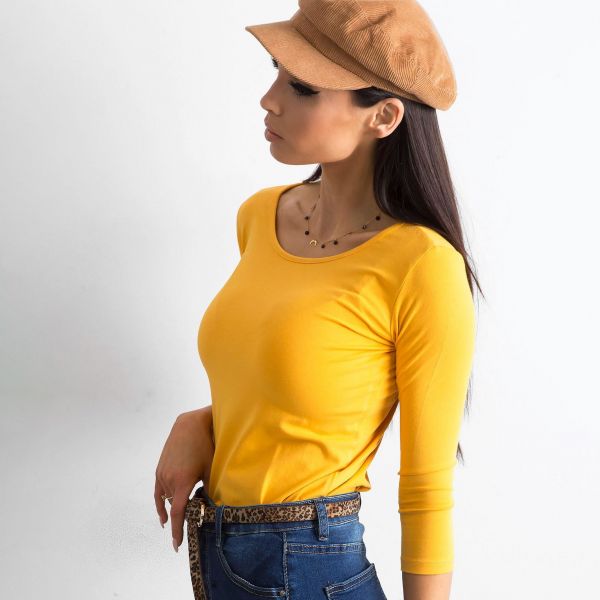 Basic Mona paita mustard-3