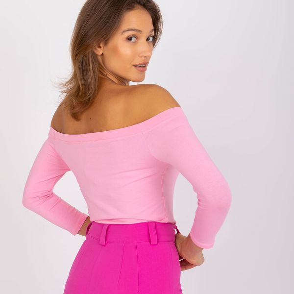 Basic Live Off Shoulder paita pinkki-5