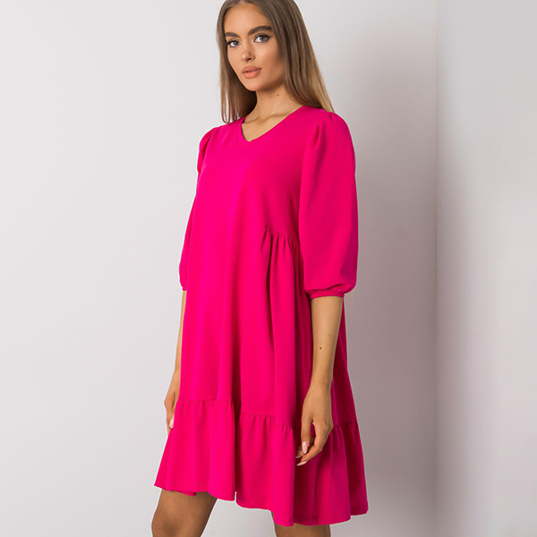 Basic Yelda trikoomekko fuksia