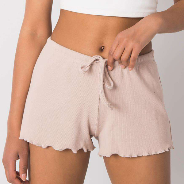 Rue Paris Elmira ribbishortsit beige