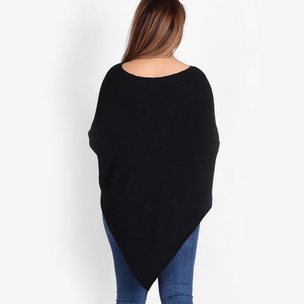TLL Star neuleponcho musta-3