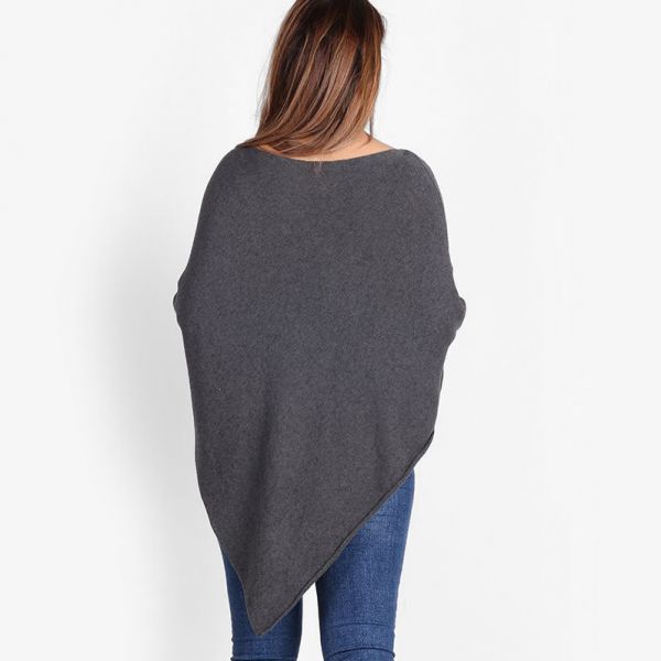 TLL Star neuleponcho t.harmaa-5