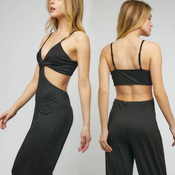 Popular 21 Peekaboo jumpsuit musta-4