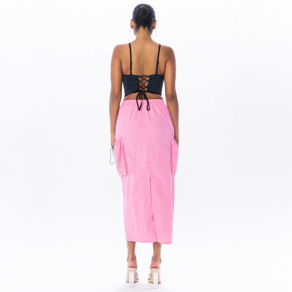 No Vacancy Laced Up Cargo hame pinkki-3