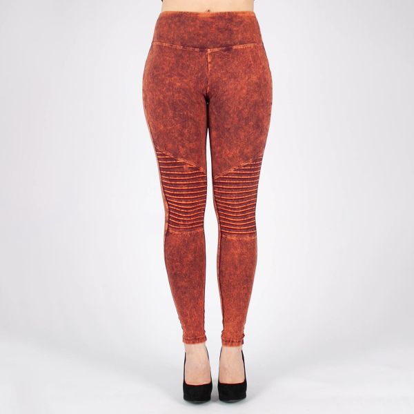 Zenana Moto Maggie leggingsit ruoste-2