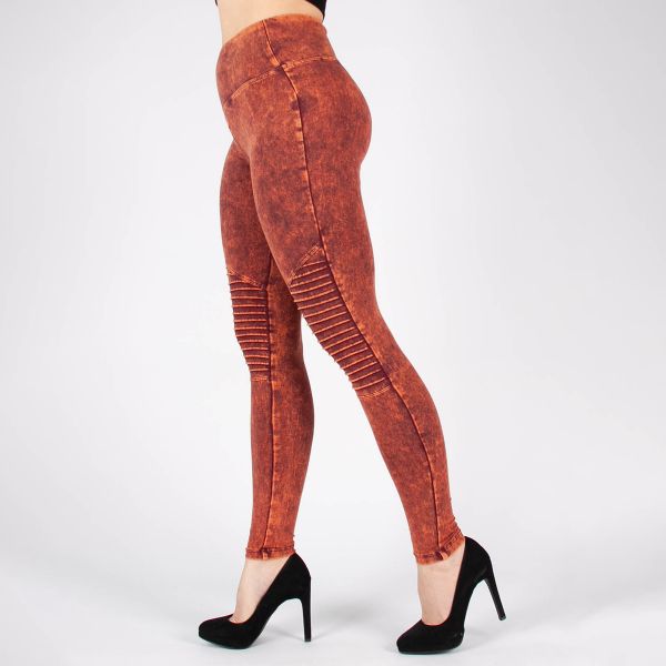 Zenana Moto Maggie leggingsit ruoste-4