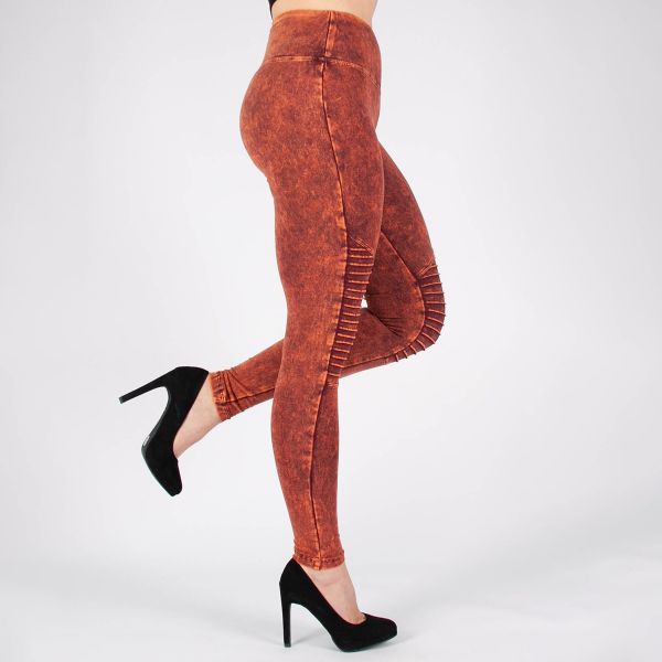 Zenana Moto Maggie leggingsit ruoste-7