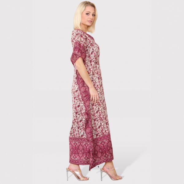 Sumel Paisley kaftaani mauve-3