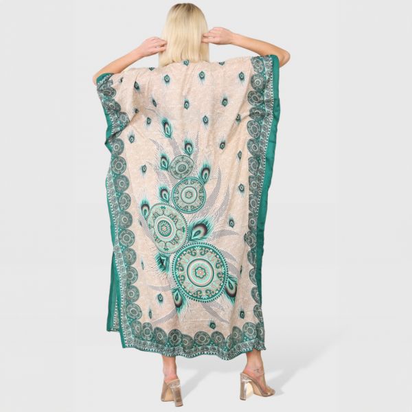 Sumel Peacock kaftaani vihreä-3