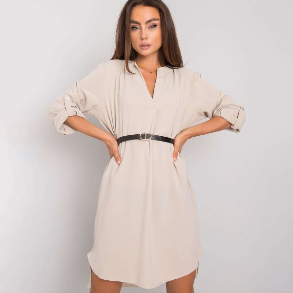 Rosa Rossa Stella tunika vyöllä beige-2