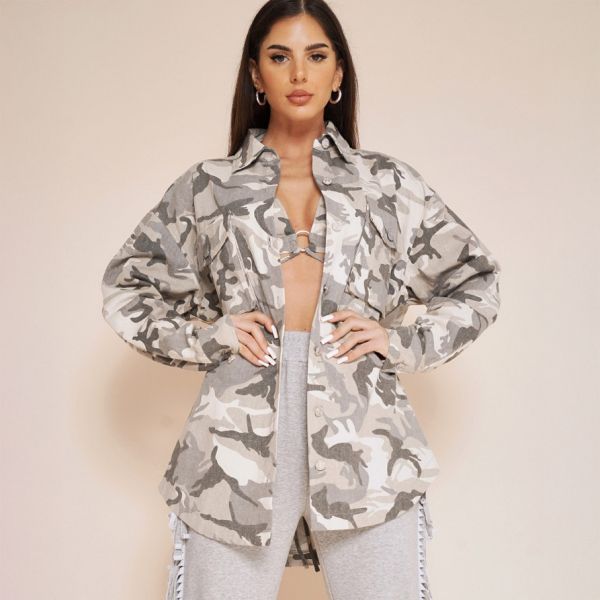 No Vacancy Military paitatakki harmaa camo-3