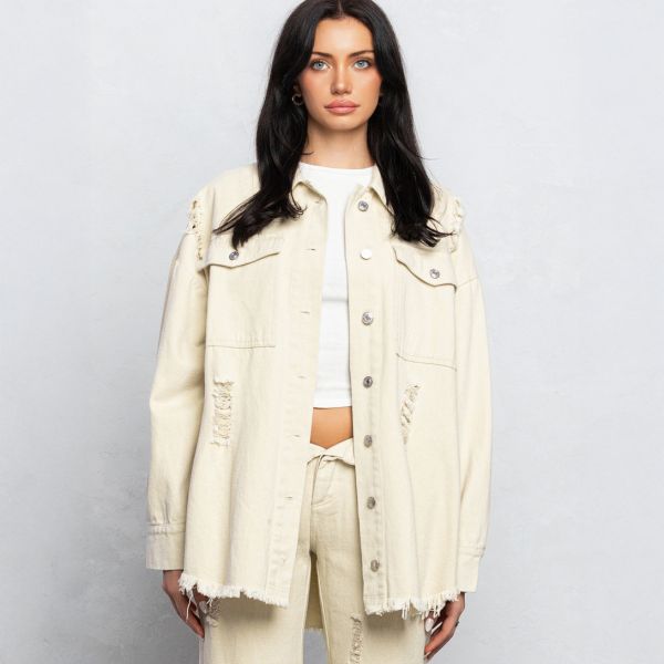 No Vacancy Twill paitatakki beige