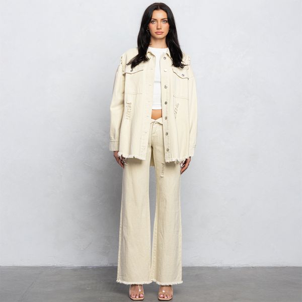 No Vacancy Twill paitatakki beige-4
