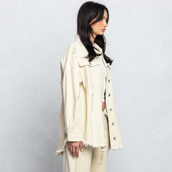 No Vacancy Twill paitatakki beige-2