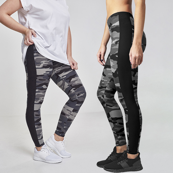 Urban Classics Camo stripe leggingsit dark camo