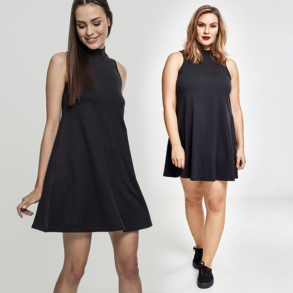 Urban Classics A-line Turtleneck mekko musta