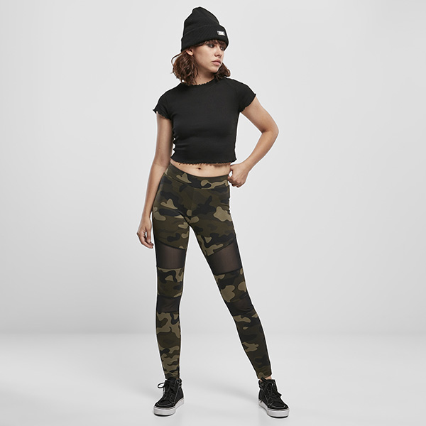 Urban Classics Camo Mesh leggingsit wood camo