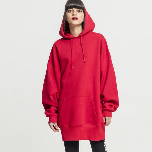 Urban Classics Long Oversize huppari punainen