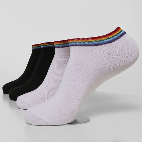 Urban Classics Rainbow nilkkasukat 4-pakkaus