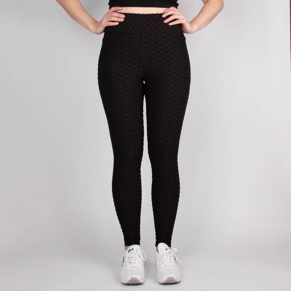 Urban Classics Honeycomb leggingsit musta-4