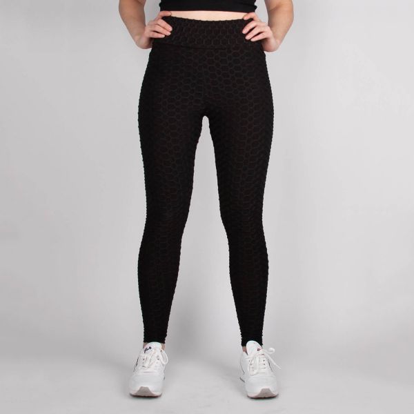 Urban Classics Honeycomb leggingsit musta-1