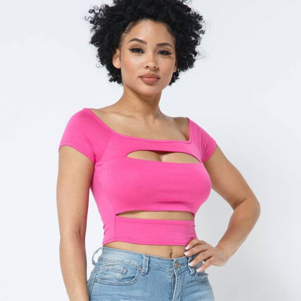 Love J Yasmin trikootoppi pinkki-2
