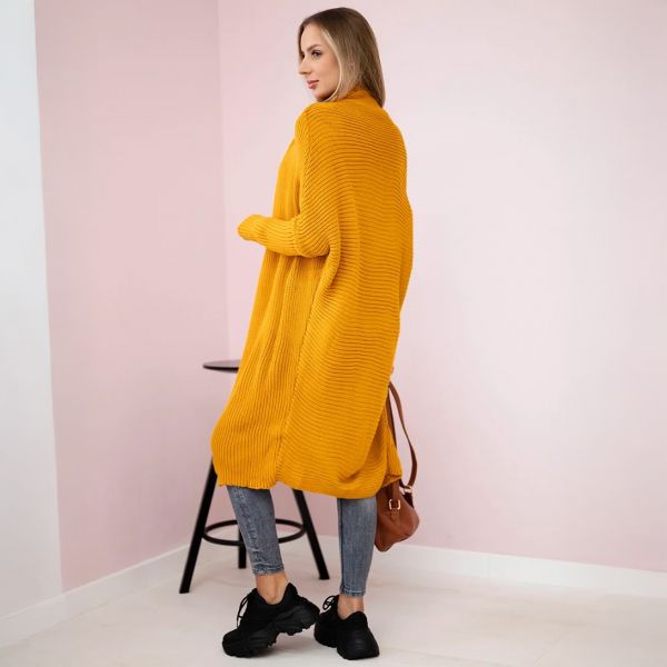 Kesi Anu neuletakki mustard-3