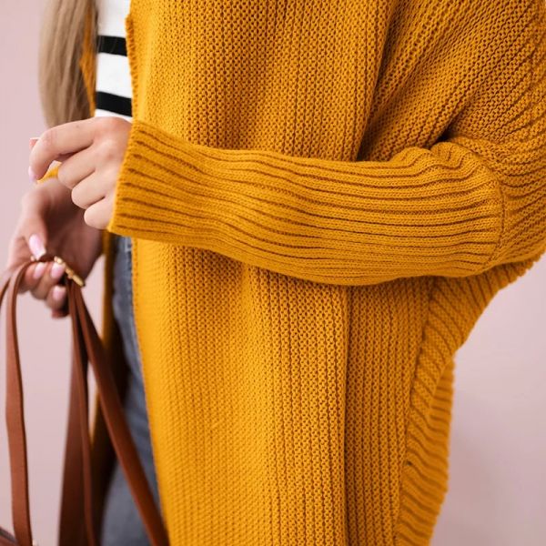 Kesi Anu neuletakki mustard-4
