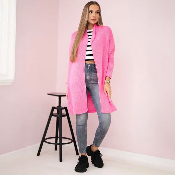 Kesi Anu neuletakki pinkki-3