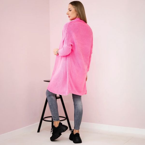 Kesi Anu neuletakki pinkki-4