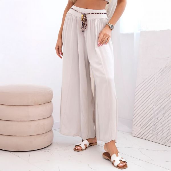 Surie viskoosihousut beige