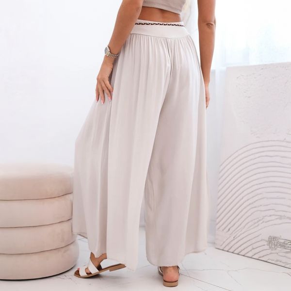 Surie viskoosihousut beige-3