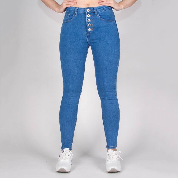 Daysie high waist stretchfarkut steel blue