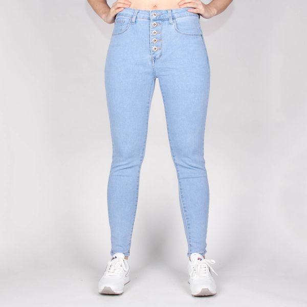 Daysie high waist stretchfarkut light blue