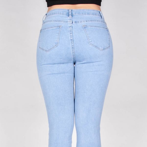 Daysie high waist stretchfarkut light blue-6