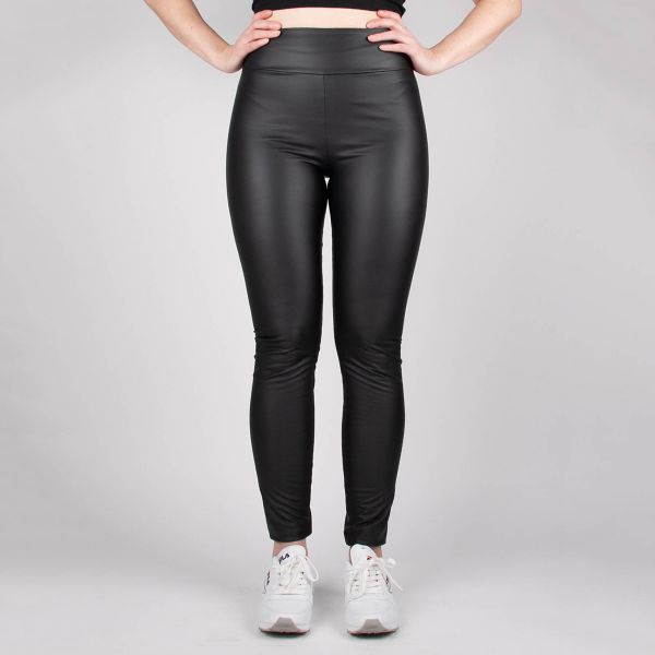 Oraije Paris Thermo leatherlook leggingsit musta