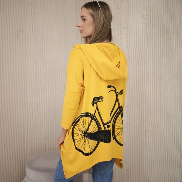 Kesi Bike hupullinen paita mustard