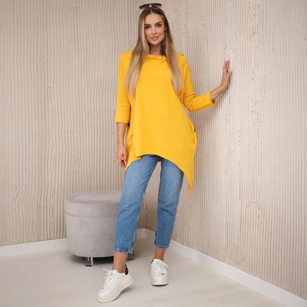 Kesi Bike hupullinen paita mustard-3