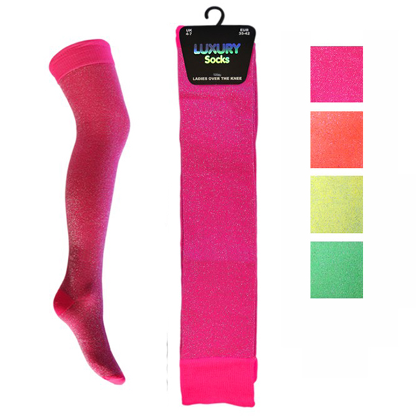 Luxury Lurex Neon ylipolvensukat